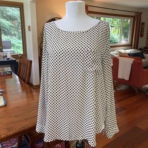 LOFT Loose silky long sleeve top